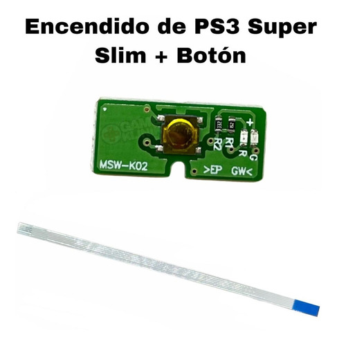 Boton + Flex Encendido Power Playstation 3 Ps3 Super Slim