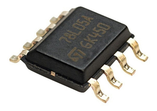 Lote X5 L78l05acd Smd 78l05 Regulador 5 Volts 0.1 Amp Soic8