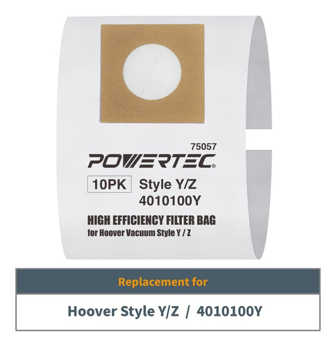 Bolsas De Filtración Para Aspiradora Hoover Tipo Y Y Z 10 Un