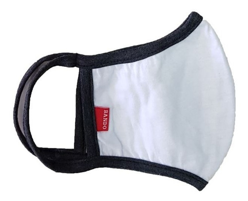 Imagen 1 de 3 de Tapaboca Barbijo Tricapa Reversibles | Bando (0006)