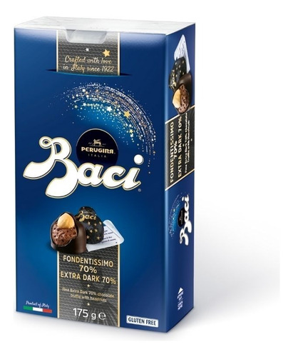 Chocolate Nestlé Perugina Baci - Extra Dark 70% Bijou 175g