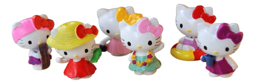 6 Mini Figuras De Hello Kitty. 4 Cms. Sanrio. Decoracion. 2.