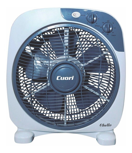 Turbo Ventilador Piso 3 Velocidades Y Timer 50w Cuori Chello