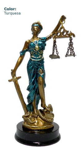 Dama Diosa Justicia 14cm En Resina Escultura Themis Abogados