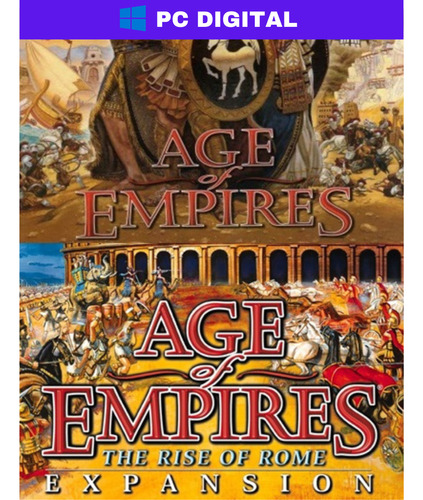 Age Of Empires 1 + Expansão The Rise Of Rome - Pc Digital