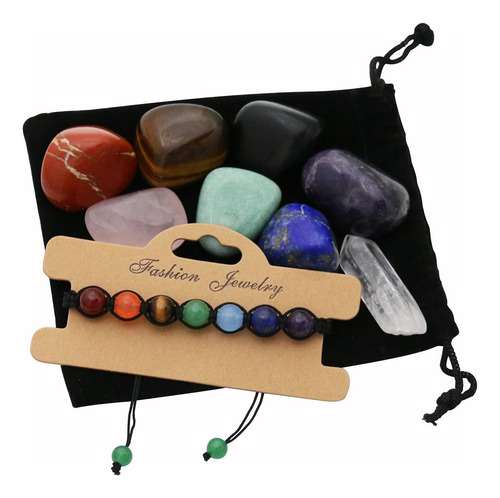 Conjunto De Piedras De Chakra Y Cristales Curativos