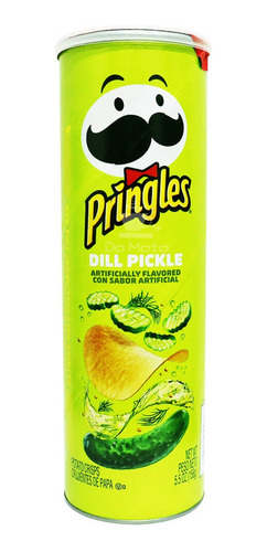 Batata Pringles Importada Estados Unidos Dill Pickle  Picles