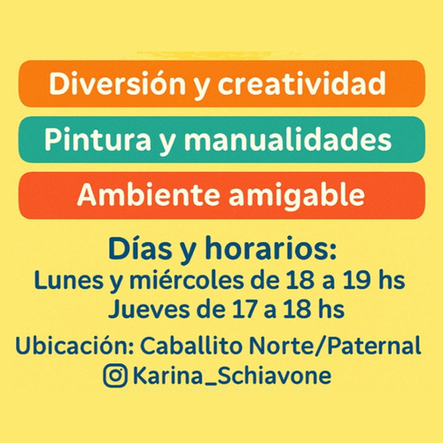 Clases De Pintura, Dibujo, Collage Y Artesanías