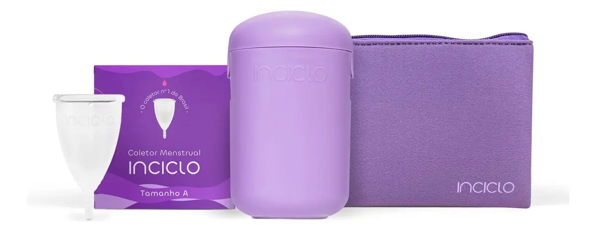 Inciclo Kit Coletor Menstrual + Cápsula + Necessaire Tamanho A