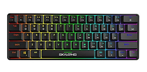 Skyloong + Gk61 + Sk61 + 60% + Mecanico + Teclado + 61 + Te