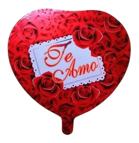 Dada® Globos San Valentino Te Amo R18 45cm Con Palos X 3un