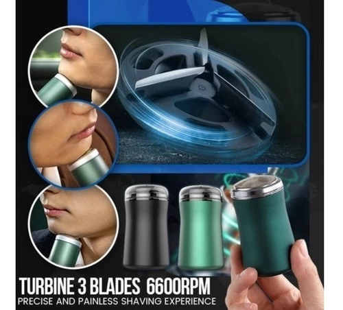 1pc Mini Barbeador Elétrico Impermeável Lavável Portátil