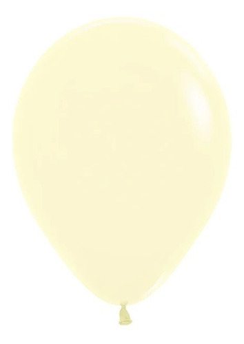 Globos Sempertex #18 Fashion/pastel C/25 Elige Color- Sem1x1 Color Amarillo Pastel Mate