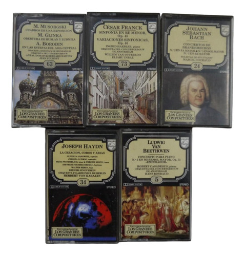 20 Cassettes Enciclopedia Salvat De Los Grandes Compositores