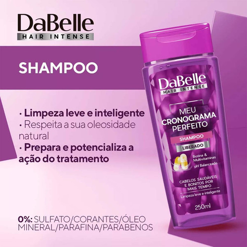 Kit Shampoo + Cond Dabelle Meu Cronograma Perfeito Reconstru