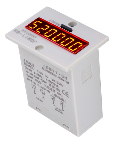 Contador Pantalla Digital Led Electrónico 6 Dígitos Ac110v .