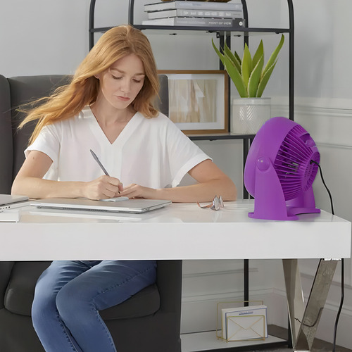 Ventilador Portátil Mini Personal Mesa Pared Potent Honeywel Cantidad De Aspas 3 Estructura Violeta Aspas Violeta Diámetro 25 Cm Frecuencia 50 Material De Las Aspas Plástico