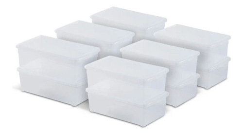 Pack X 15 Caja Para Zapatos Plastica X 5 Lts Colombraro