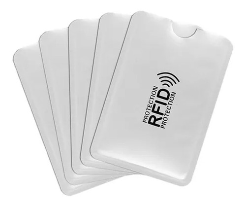 5 Envelopes Rfid Bloqueador Cartão De Crédito Contactless