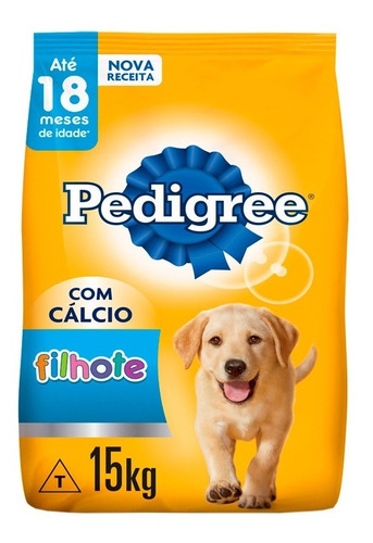 Ração Para Cães Filhotes Raças Média E Grande Pedigree 15kg