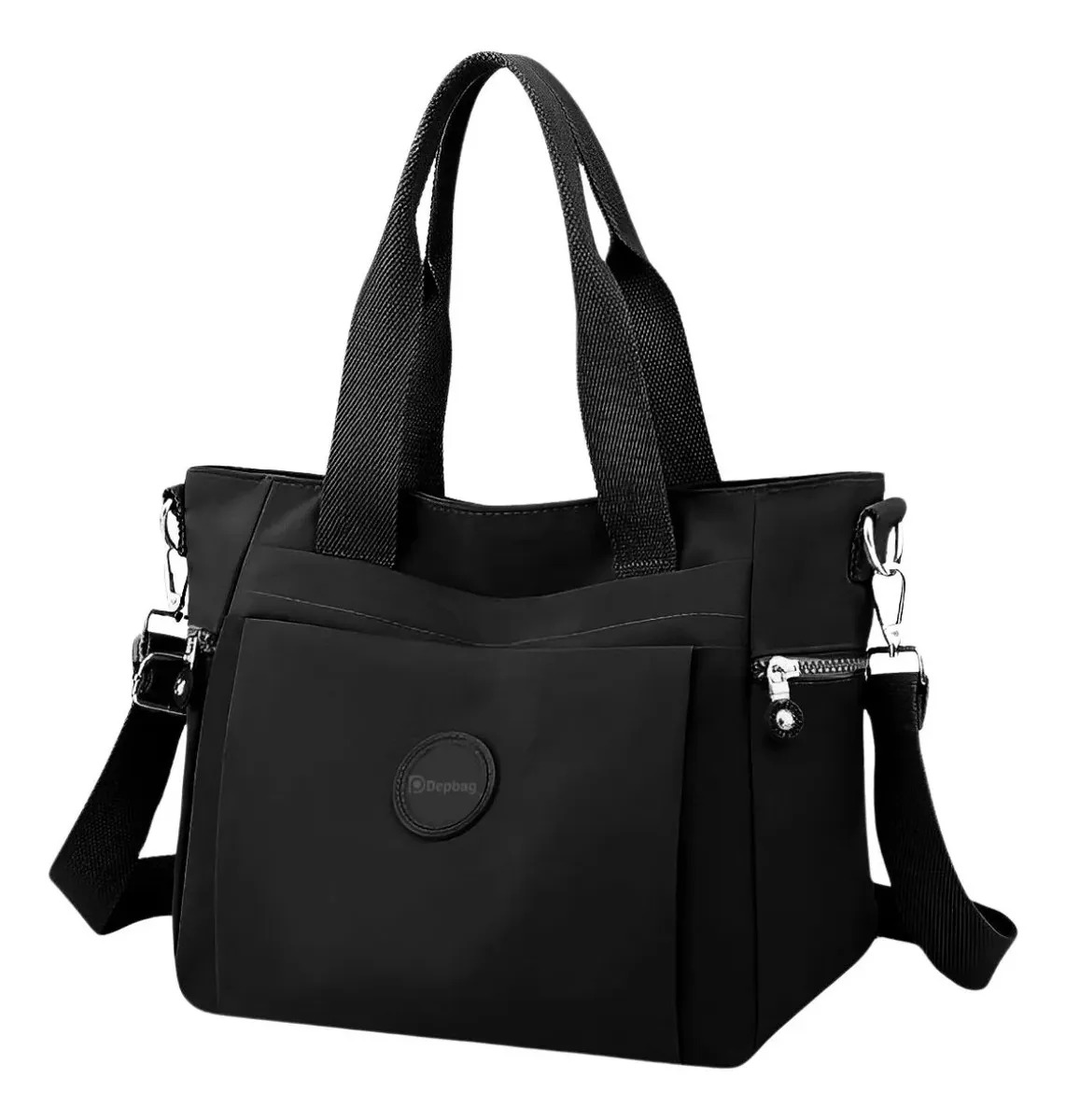 Bolsa Feminina Casual Transversal Dia Dia Faculdade Viagem Cor Preto