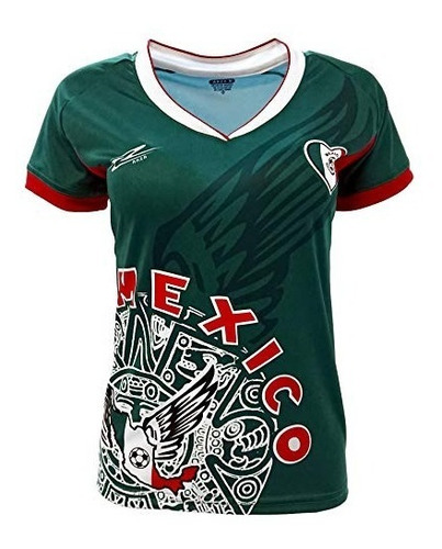 Arza Sports Mexico Slim Para Mujer Camiseta De Futbol Exclus