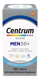 Centrum Silver Men +50 Multivitaminico 100 Tablets Importado