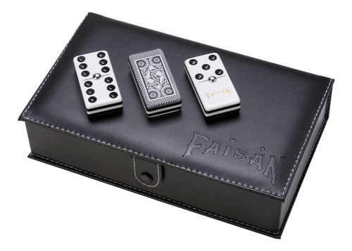 Domino Faisan Jumbo + Cubilete + Baraja Faisan Española Azul