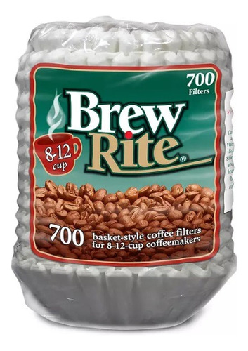 Filtro Cafe Brew Rite 8-12 Tazas 700 Pack 