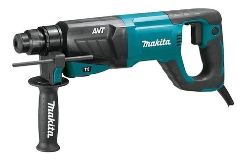 Imagen 1 de 5 de Rotomartillo electroneumático Makita HR2641 azul con 800W de potencia 220V