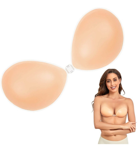 Brasier Invisible Sostén Push Up Adhesivo Silicona Realce