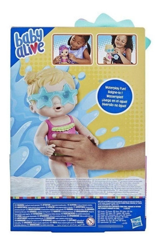 Imagem 3 de 3 de Boneca Baby Alive Bebê Dia De Sol Loira 25 Cm Hasbro