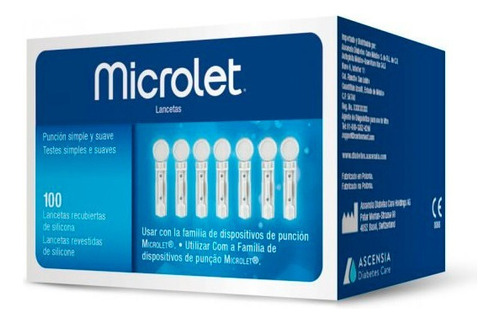 Microlet Bayer Lancetas Para Punzador X 100 Unidades