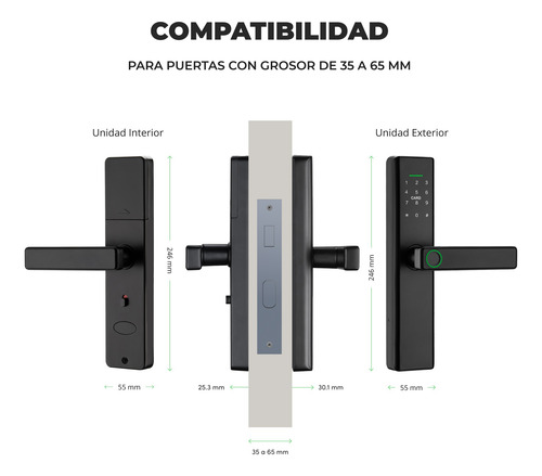 Cerradura Inteligente Wifi Y Huella Digital Excel Sl210