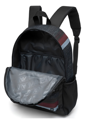 Mochila Escolar Dia A Dia Hang Loose Cor Preto