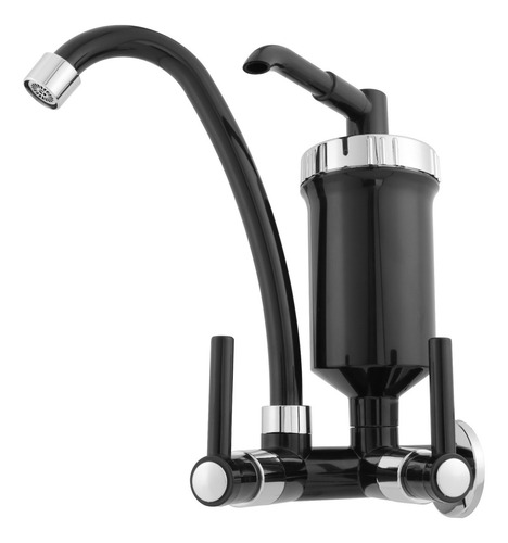 Torneira Filtro Preto Bica Movel Com Vela Pro Saude Parede