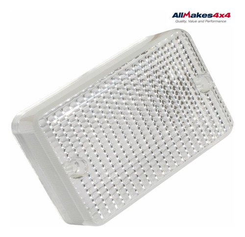 Lente Lanterna Tras Retang Branca Lr Defender 110 1989-2001