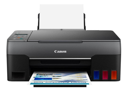 Imagen 1 de 4 de Impresora a color  multifunción Canon Pixma G3160 con wifi negra 110V/220V