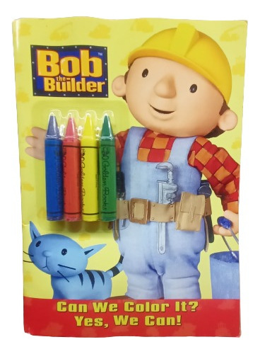 Cuaderno Colorear Bob El Constructor Con Colores En Ingles