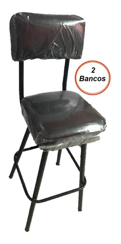 Banco Para Barra Restaurante Bar Tubo Negro
