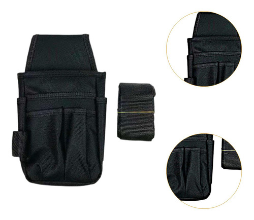 Bolsa De Herramientas De Cintura Ajustable Para Negro