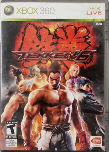 ( Apenas Capa + Manual ) Tekken 6 Xbox 360 Original Físico