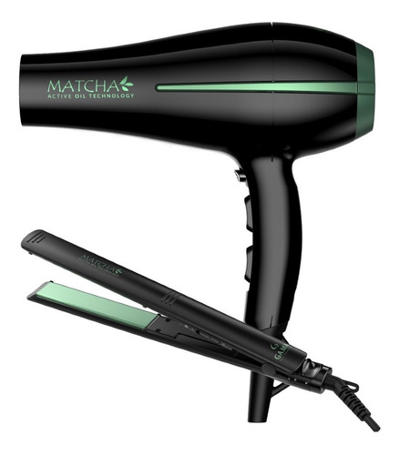 Secador De Pelo Elegance + Planchita Bora Ga.ma Matcha Pack