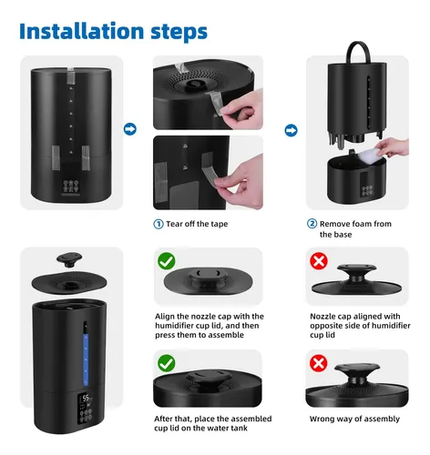 Humidificadores De 5.2 L Recámara Y Plantas, Humidific...