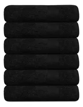 Comprar Toalla De Baño Negra De 24x48 Paquete De 6, Juego De T
