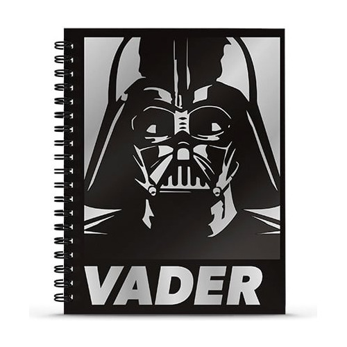 Cuaderno 16x21 Espiral Mooving Star Wars Tapa Dura 80 Hojas