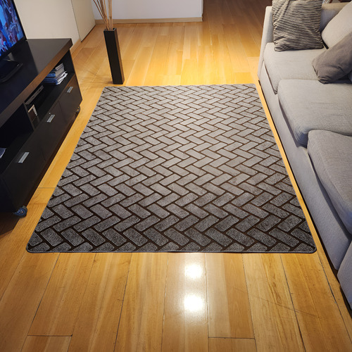 Alfombra Carpeta Moderna Diseño Con Texturas En Relieve 2 M 1.5 M Moderno Relieve Rectangulos Beige
