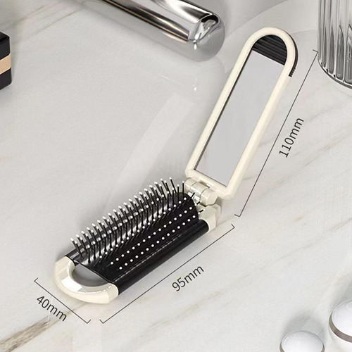 2 Peine Para El Cabello Doblado Con Espejo, Peine Pequeño