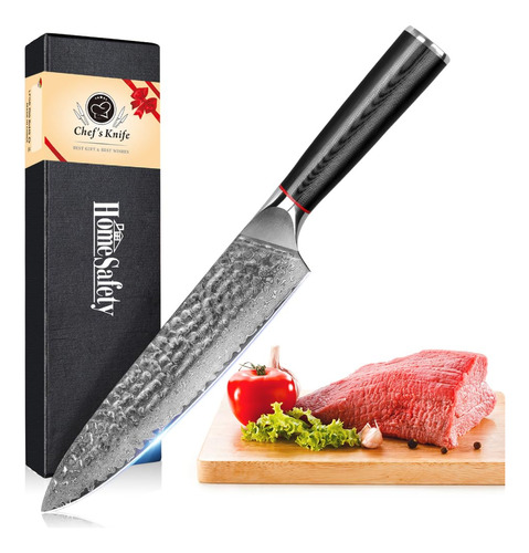 Home Safety Cuchillo De Chef Profesional Japones De Acero De