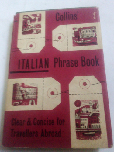 Collins Italian Phrase Book Italiano Frases Antiguo 1958